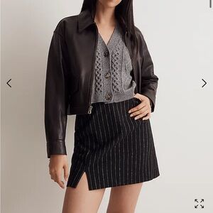 Madewell Wool Blend Mini Skirt